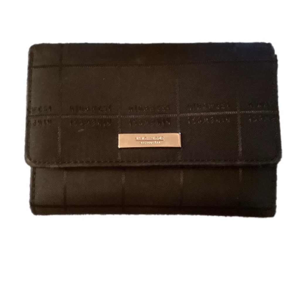 Nine West Black Trifold Wallet
